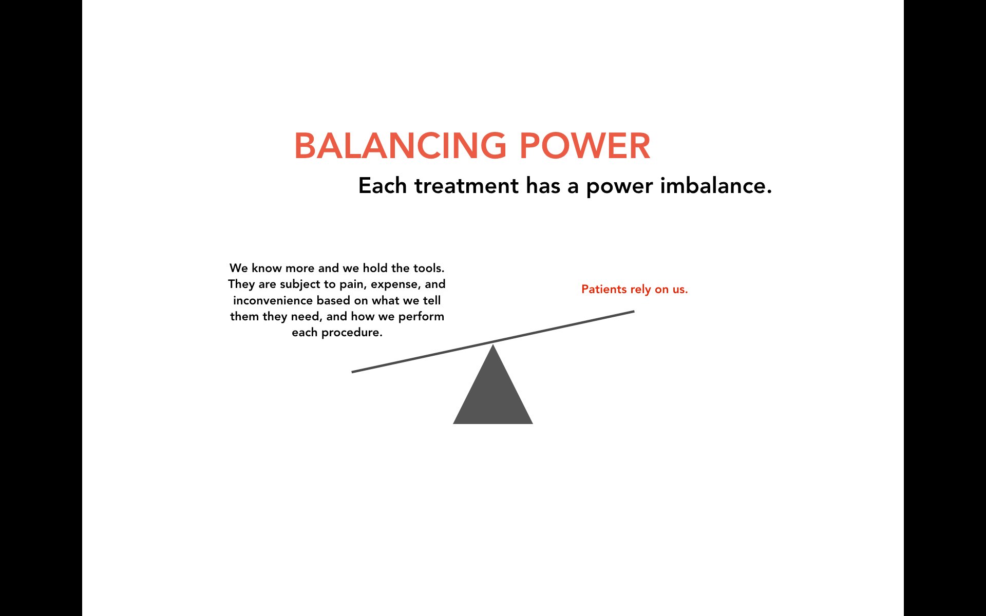 Balancing Power — Each treatment has a power imbalance